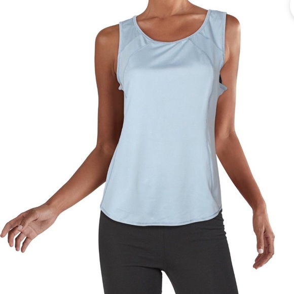 ❤️90 DEGREE YOGA GRAY SILVER TANK TOP W/ CUTE BACK CUT OUT❤️ - Picture 2 of 7
